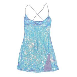 Yolanda Iridescent Sequin Mini Dress